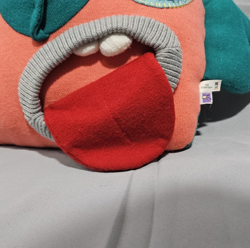 Manhattan Toy Company VTG 2009 Funky Wacky Face Throw Pillow RARE COLLECTIBLE